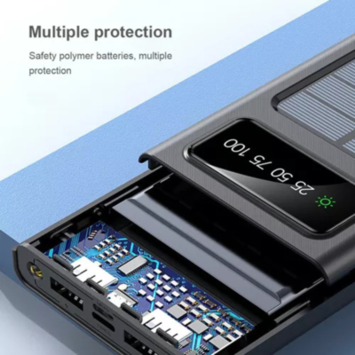 POWER BANK DE 20000 MAH 4 PUERTOS SOLAR - Imagen 2