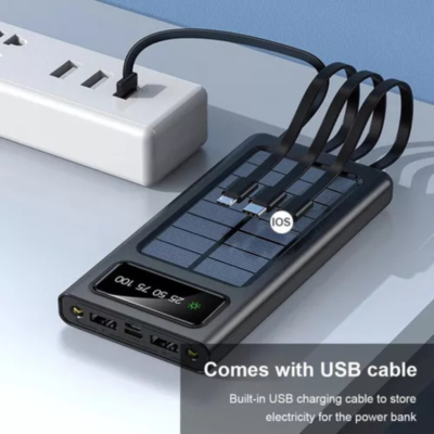 POWER BANK DE 20000 MAH 4 PUERTOS SOLAR - Imagen 7