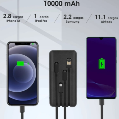 Power Bank 10000 mamp 2 dispositivos en 1 carga