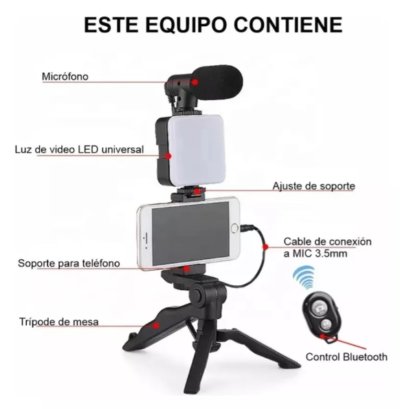 Tripode Kit para fotos y videos - Imagen 3