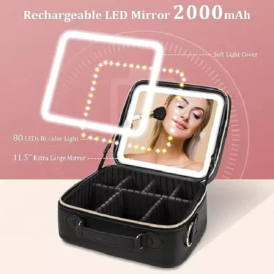 Estuche Cosmetiquera Maquillaje Espejo - Imagen 8