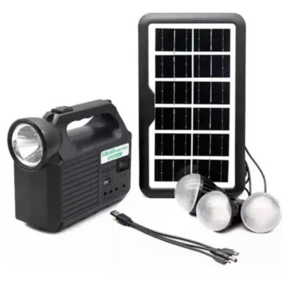 Kit Lampara Panel Solar + Linterna - Imagen 4