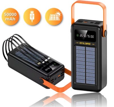 Power Bank Solar 50.000mAh POW127 Carga Rápida - Imagen 3