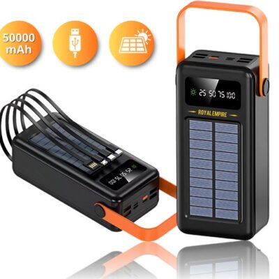 Power Bank Solar 50.000mAh POW127 Carga Rápida