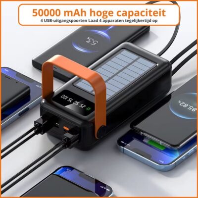 Power Bank Solar 50.000mAh POW127 Carga Rápida - Imagen 6