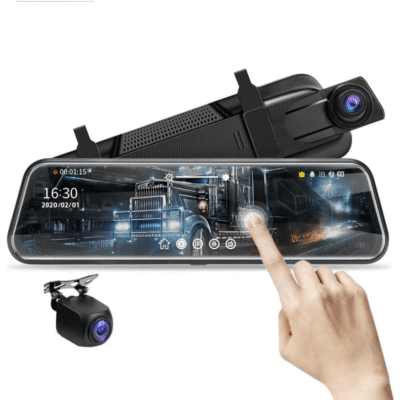 Espejo Retrovisor Con Camara Táctil Dual