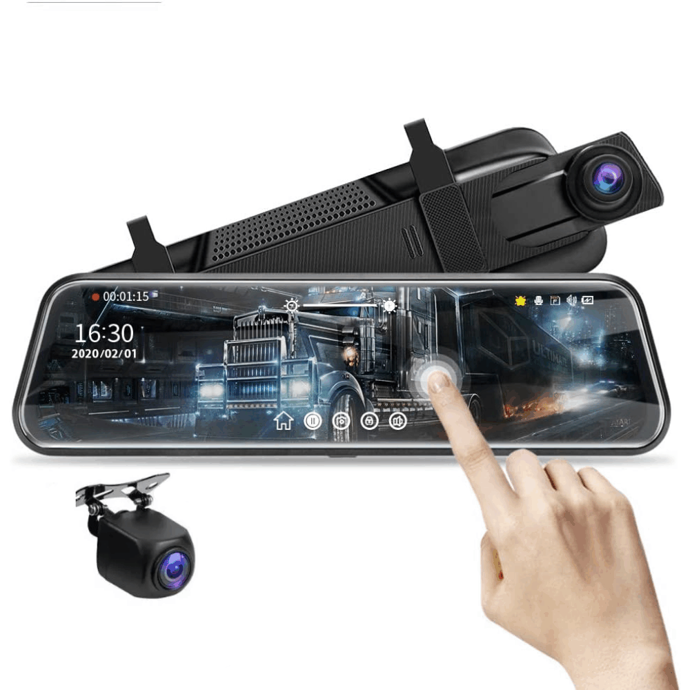 Espejo Retrovisor Con Camara Táctil Dual