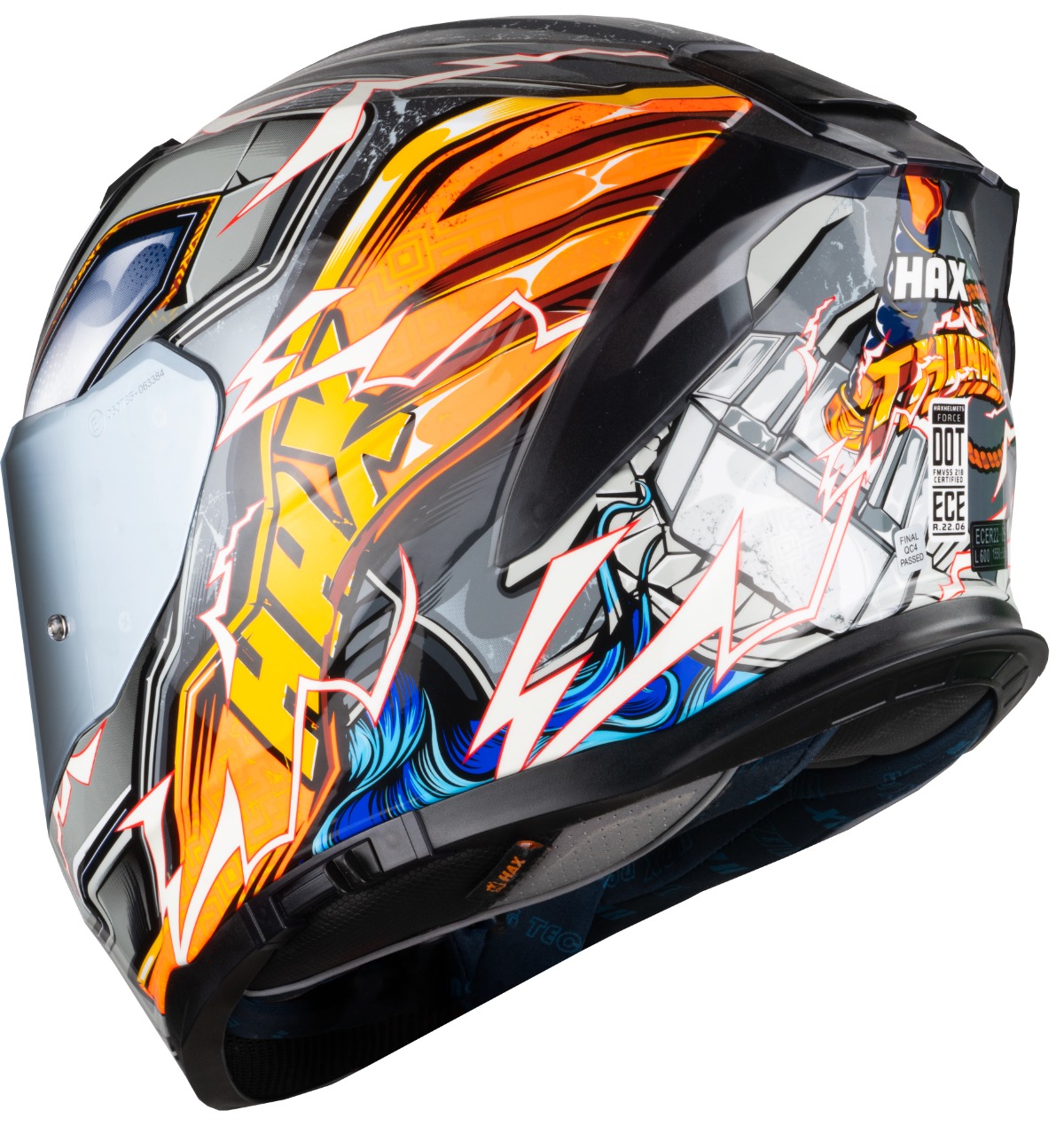 Casco Integral HAX Force | Certificación DOT y ECE 2206 - Imagen 3