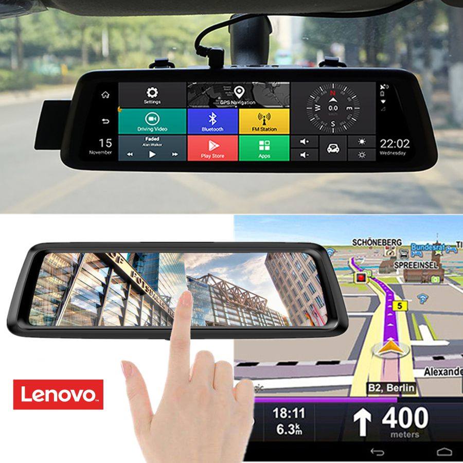 Camara Retrovisor Dual Lenovo WI-FI DVR Dash - Imagen 3
