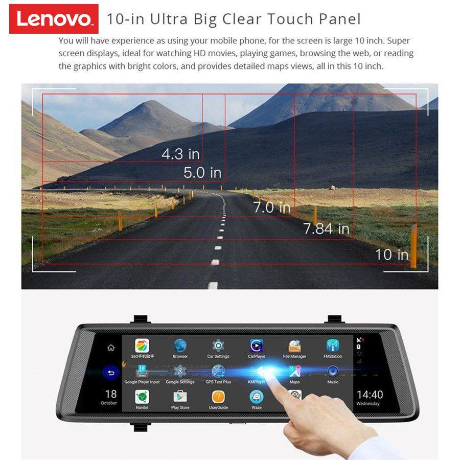 Camara Retrovisor Dual Lenovo WI-FI DVR Dash - Imagen 4