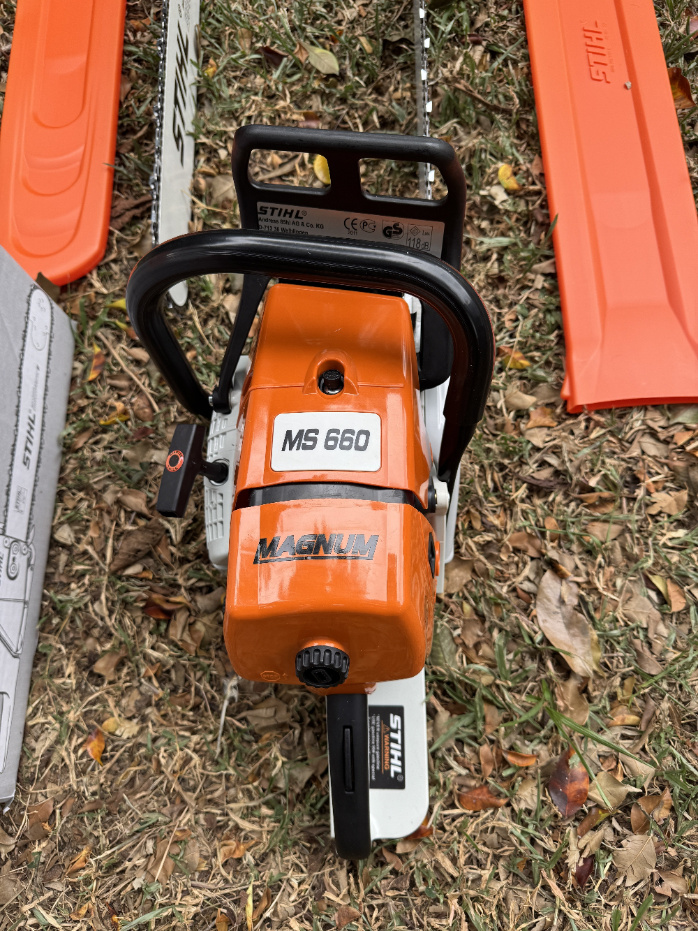 MOTOSIERRA 660 INDUSTRIAL+ACEITE+CARETA - Imagen 5